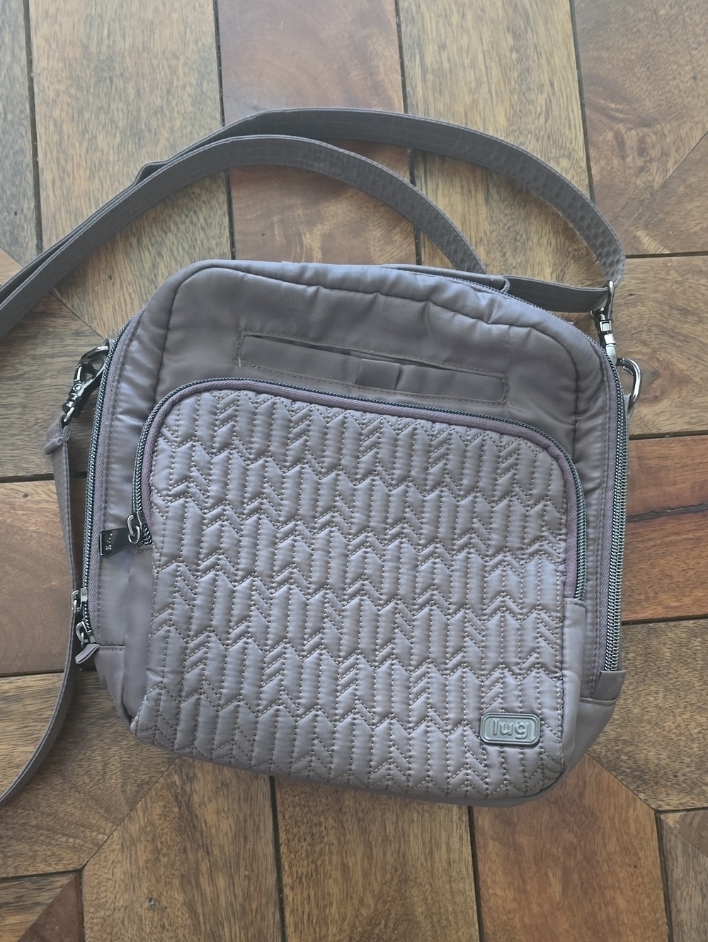 LUG RANGER Quilted BROWN Crossbody Bag